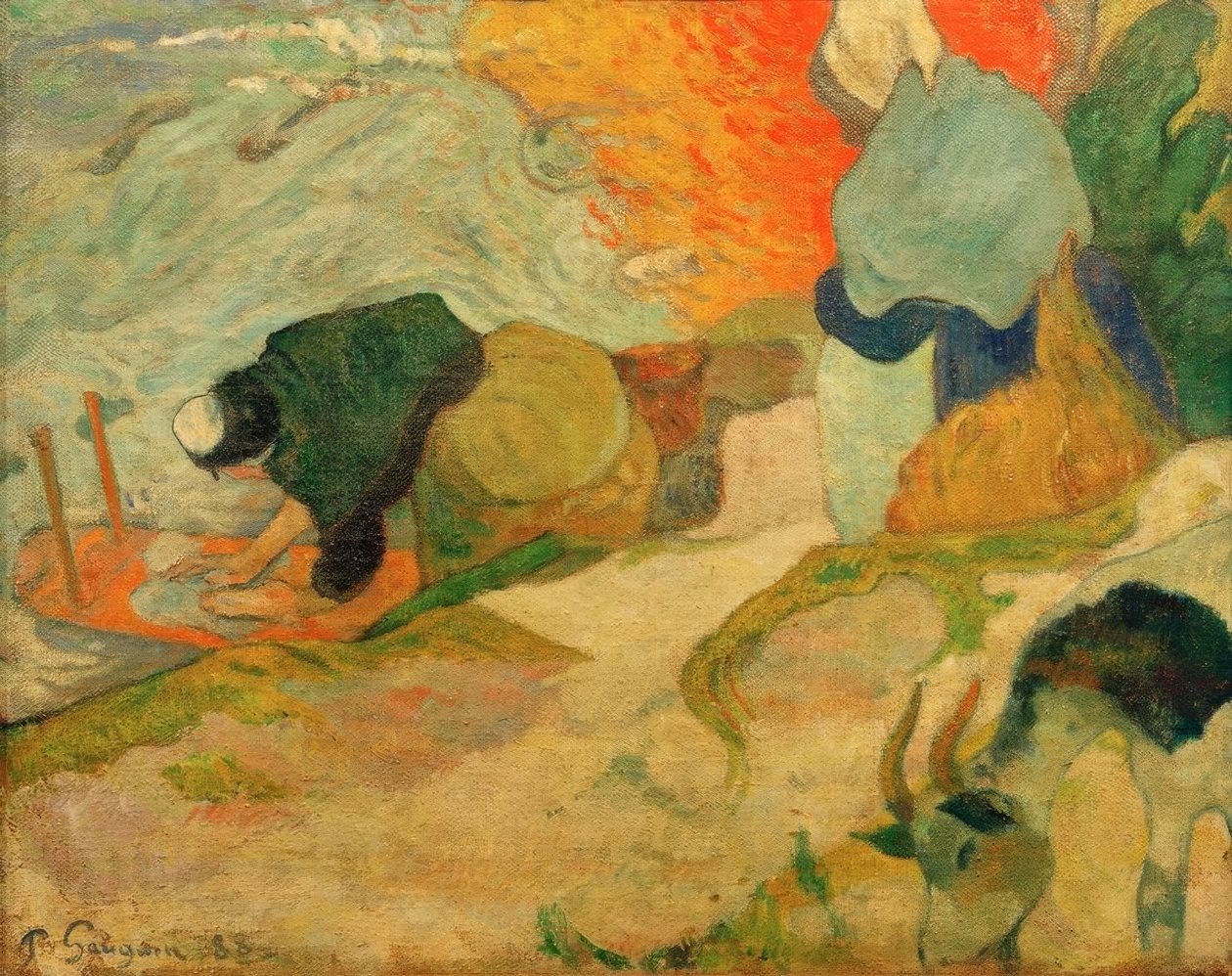 Washerwomen at Arles by Paul Gauguin