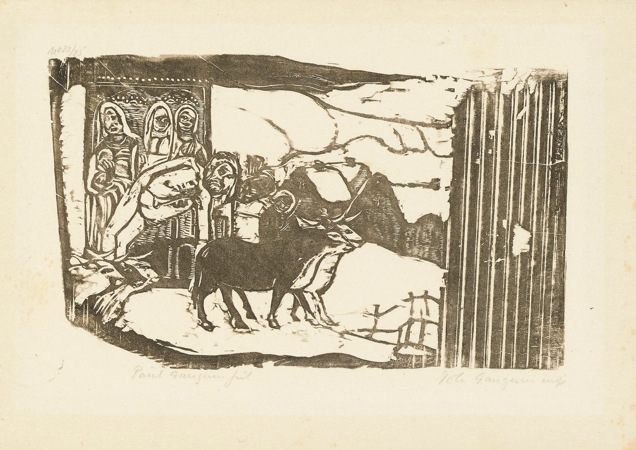 The Breton Calvary by Paul Gauguin