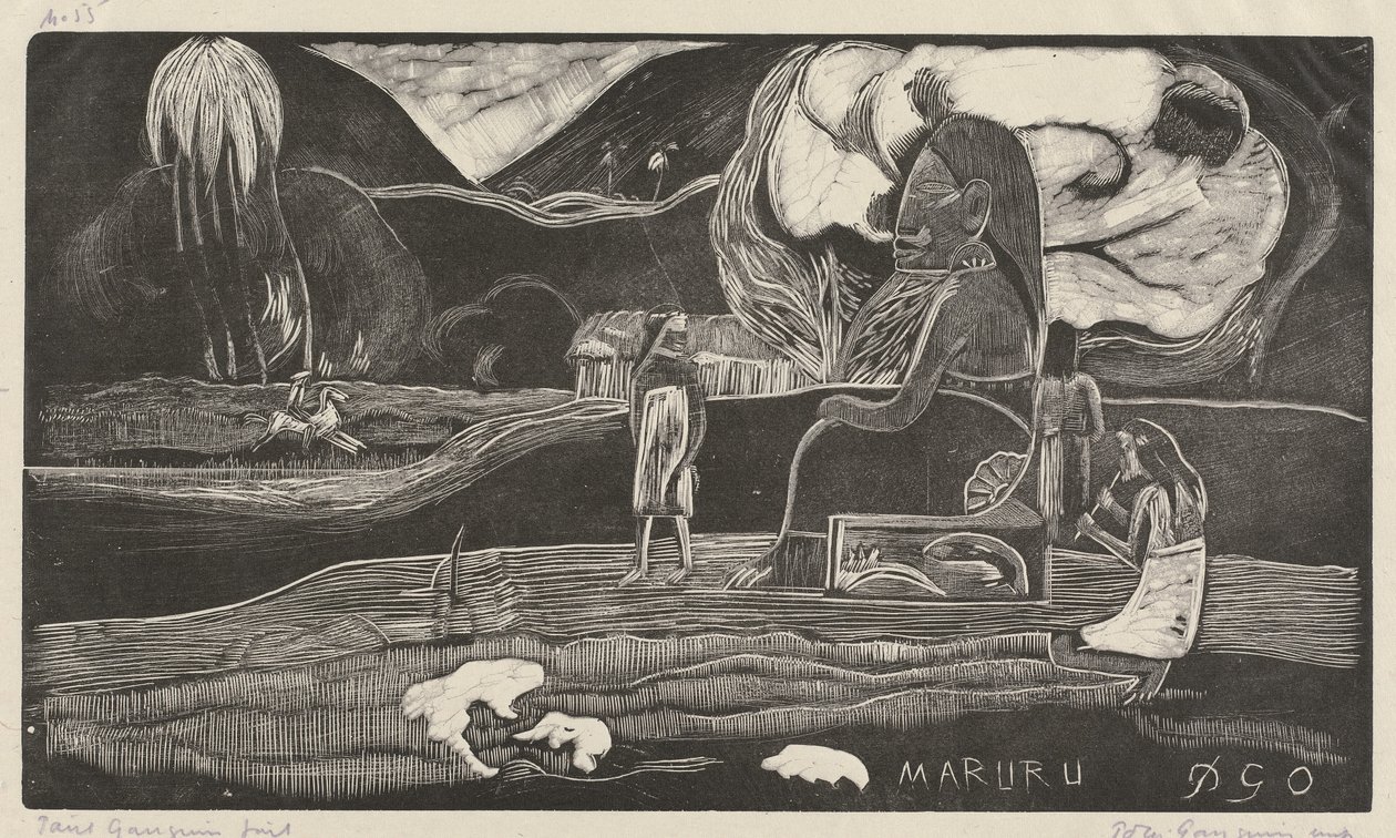 Maruru (Thank You), 1894-1895 by Paul Gauguin