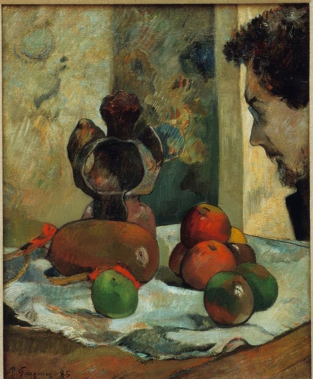 Still Life with Profile of Laval by Paul Gauguin