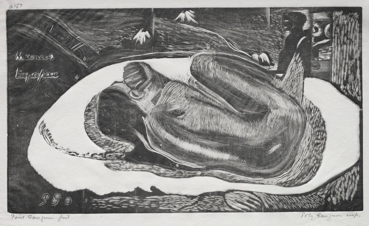 Noa Noa: Manao Tupapau Watched by the Spirits of the Dead by Paul Gauguin