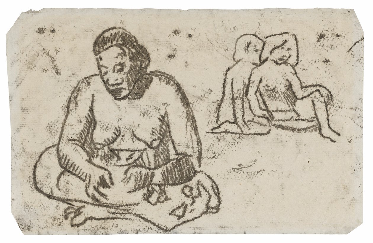 Seated Female (related to the painting Sister of Charity) by Paul Gauguin