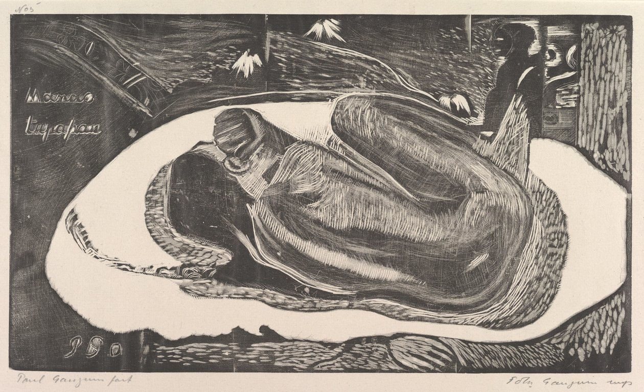 Spirit of the Dead Watching Manao Tupapau, from Fragrance Noa Noa by Paul Gauguin