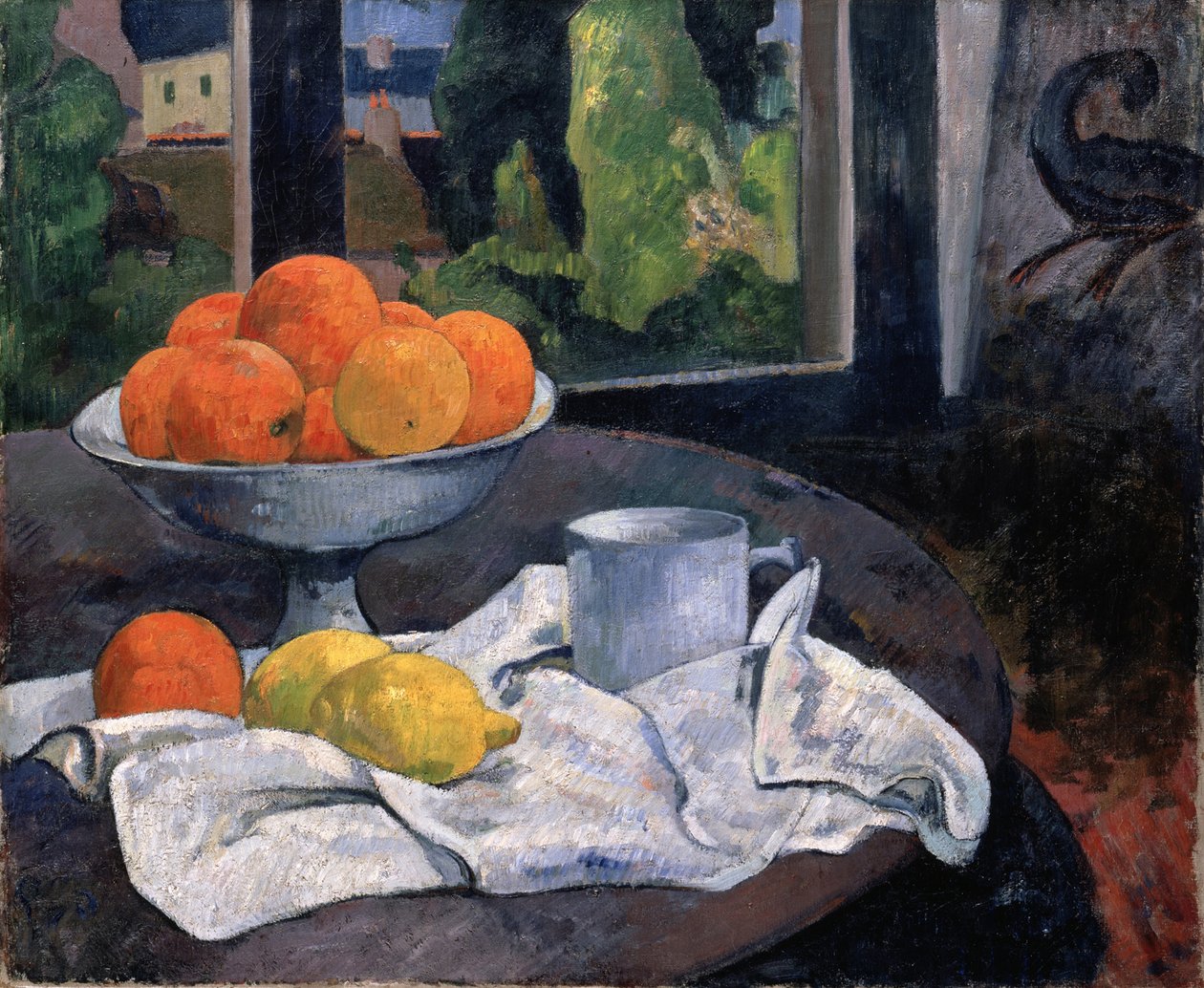 Still life with fruit bowl and lemons, c. 1890 by Paul Gauguin