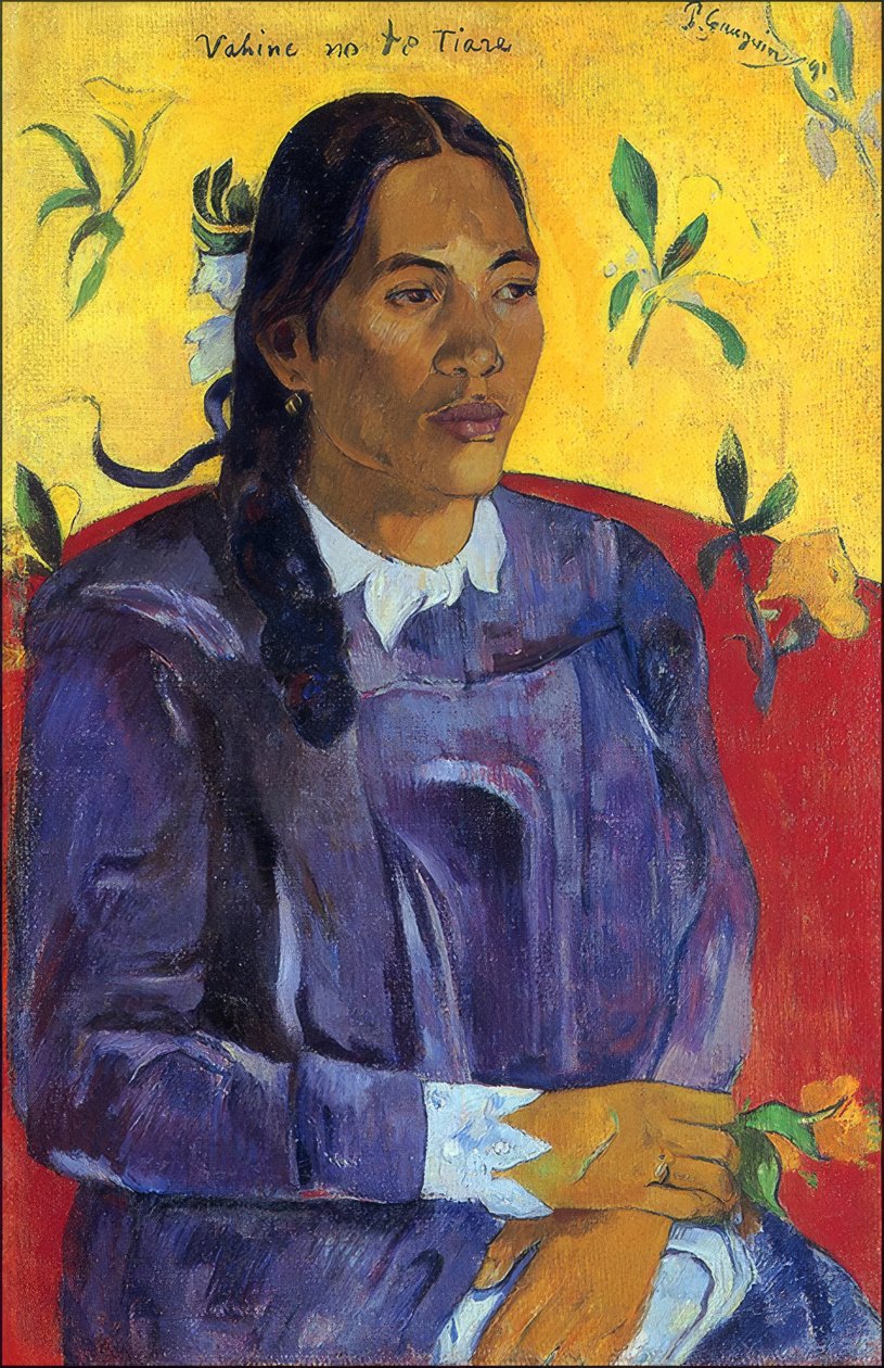 Tahiti: Vahine No Te Tiare (Woman With A Flower) by Paul Gauguin