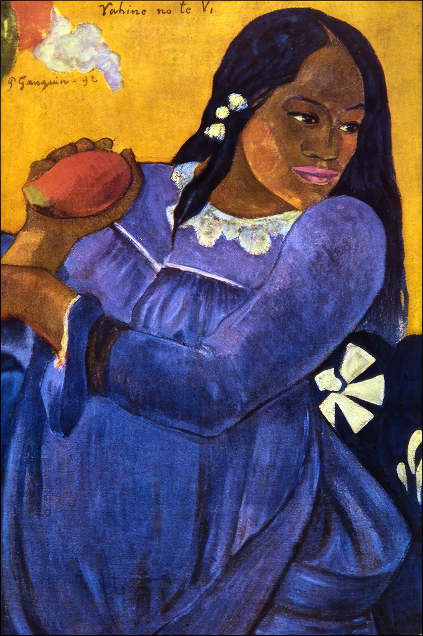 Tahiti: Vahine No Te Vi (Woman with a Mango), Paul Gauguin, 1892 by Paul Gauguin