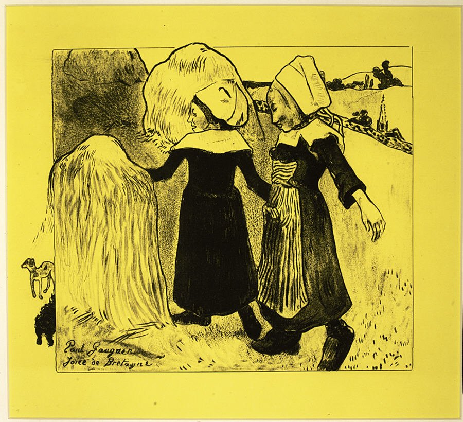 The Joys of Brittany, from the Volpini Suite: Dessins lithographiques by Paul Gauguin