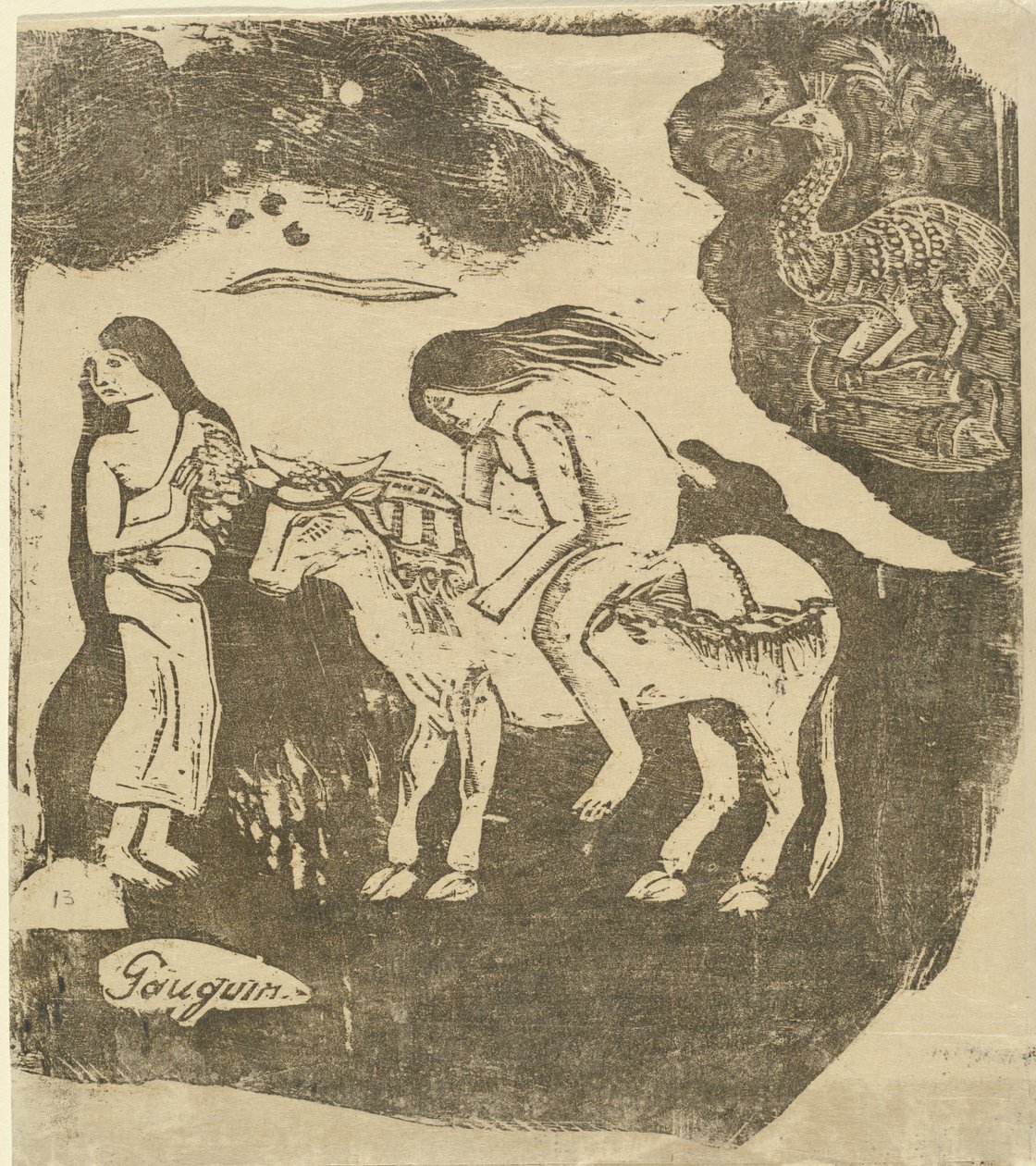 The Rape of Europa, in or after 1895 by Paul Gauguin
