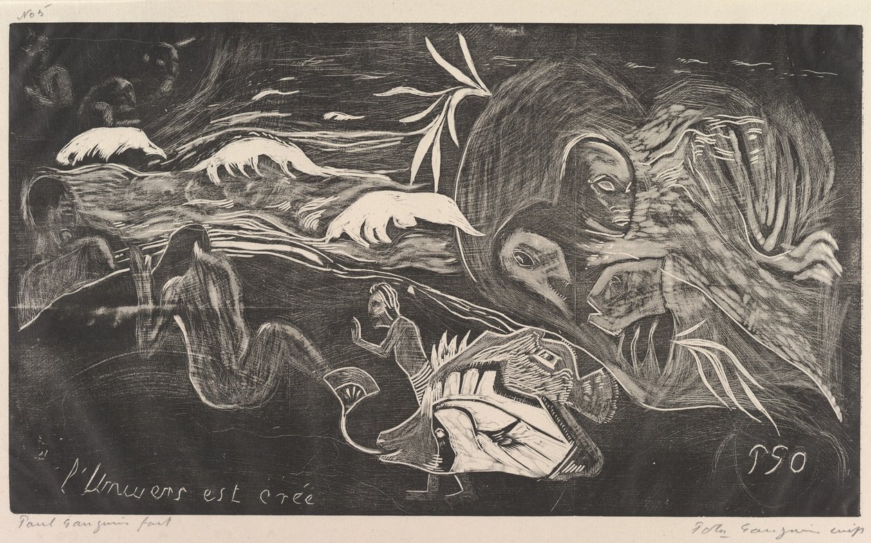 The Universe is Created, from Fragrance Noa Noa by Paul Gauguin