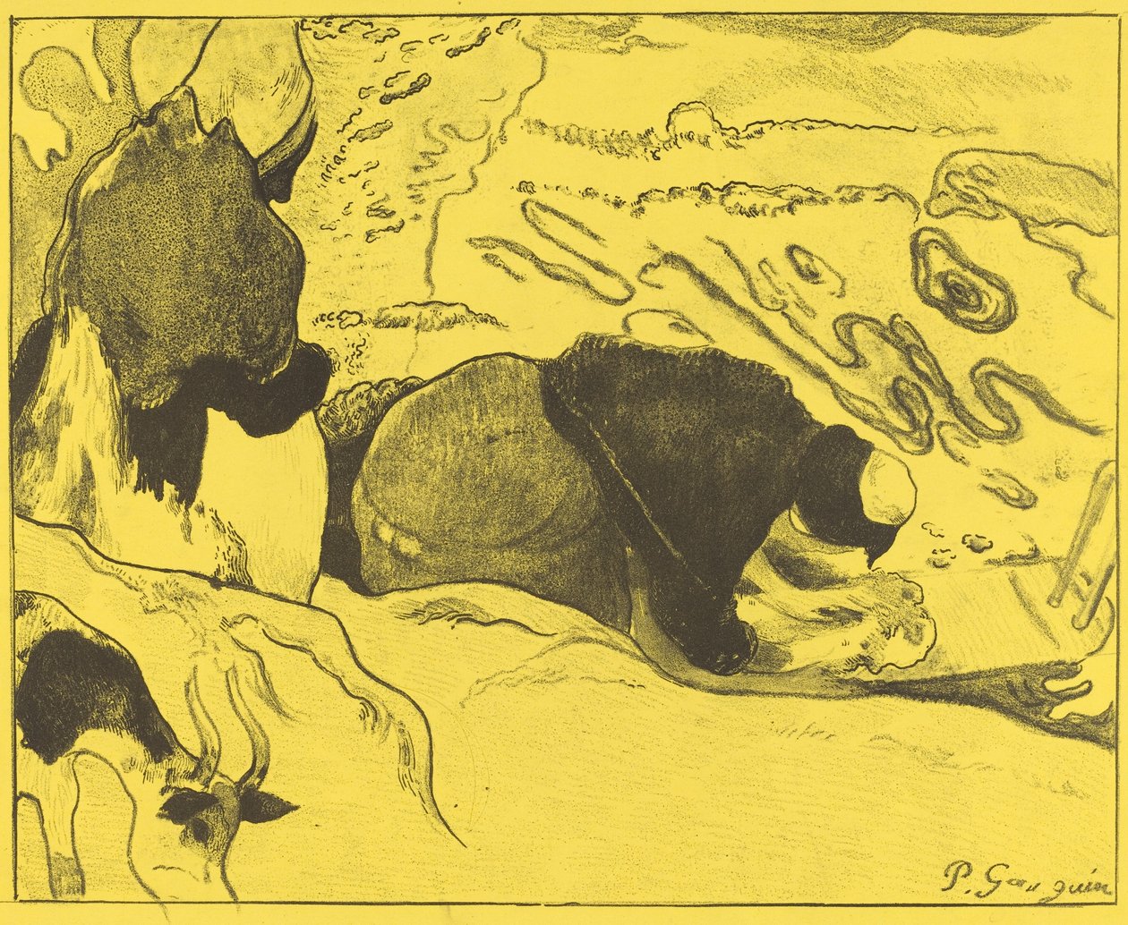 The Washerwomen by Paul Gauguin