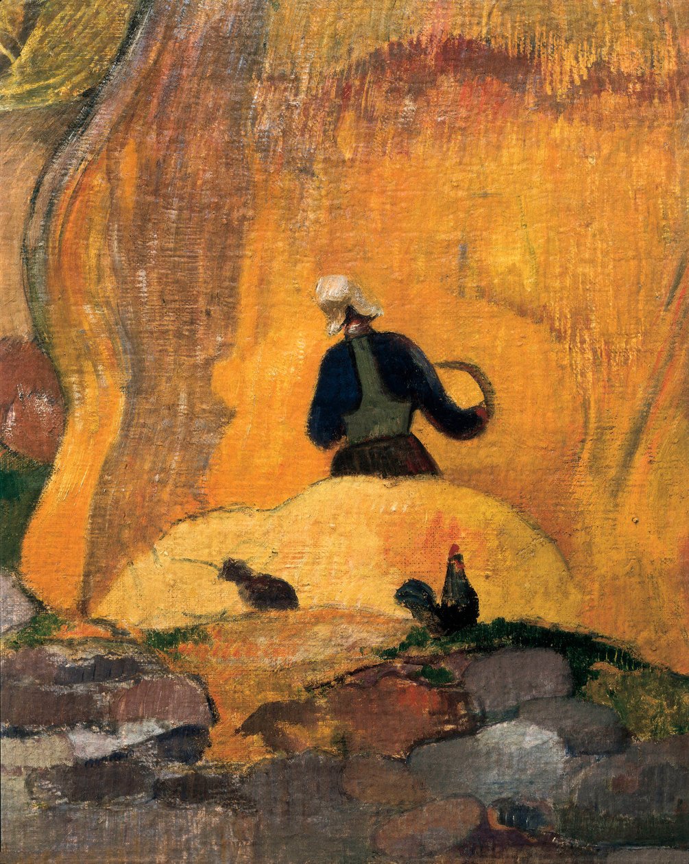 The yellow millstones or The Blonde Harvest (detail) by Paul Gauguin