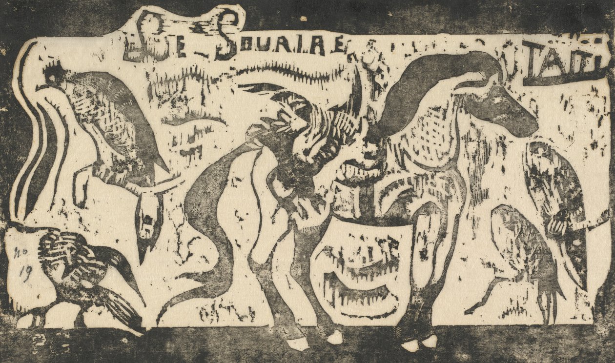 Title Page for Le Sourire, in or after 1895 by Paul Gauguin