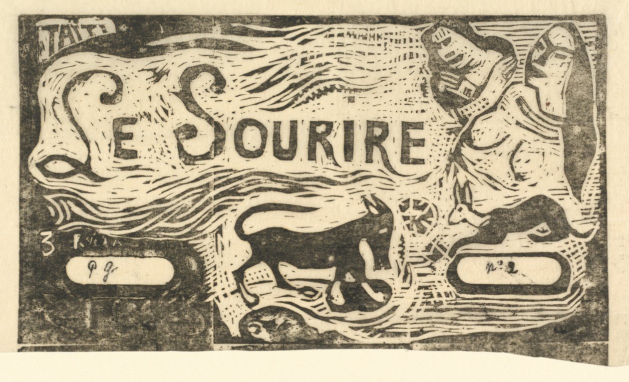 Title Page for Le Sourire by Paul Gauguin
