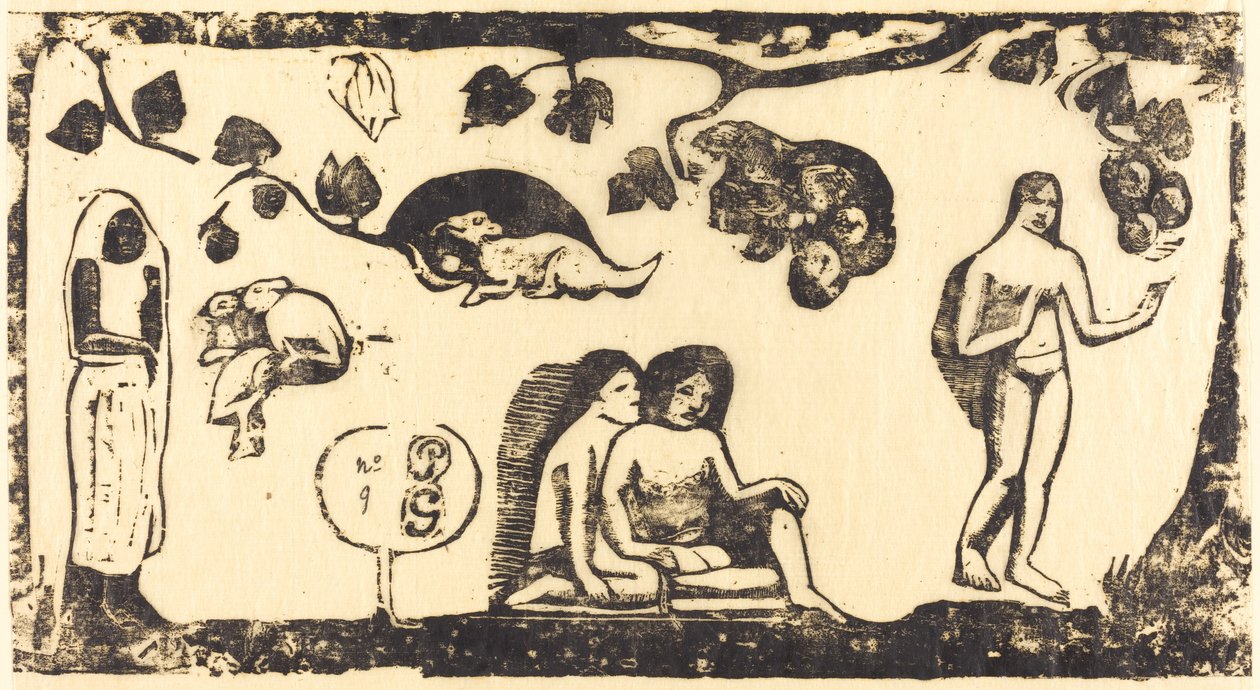Women, Animals and Foliage, in or after 1895 by Paul Gauguin