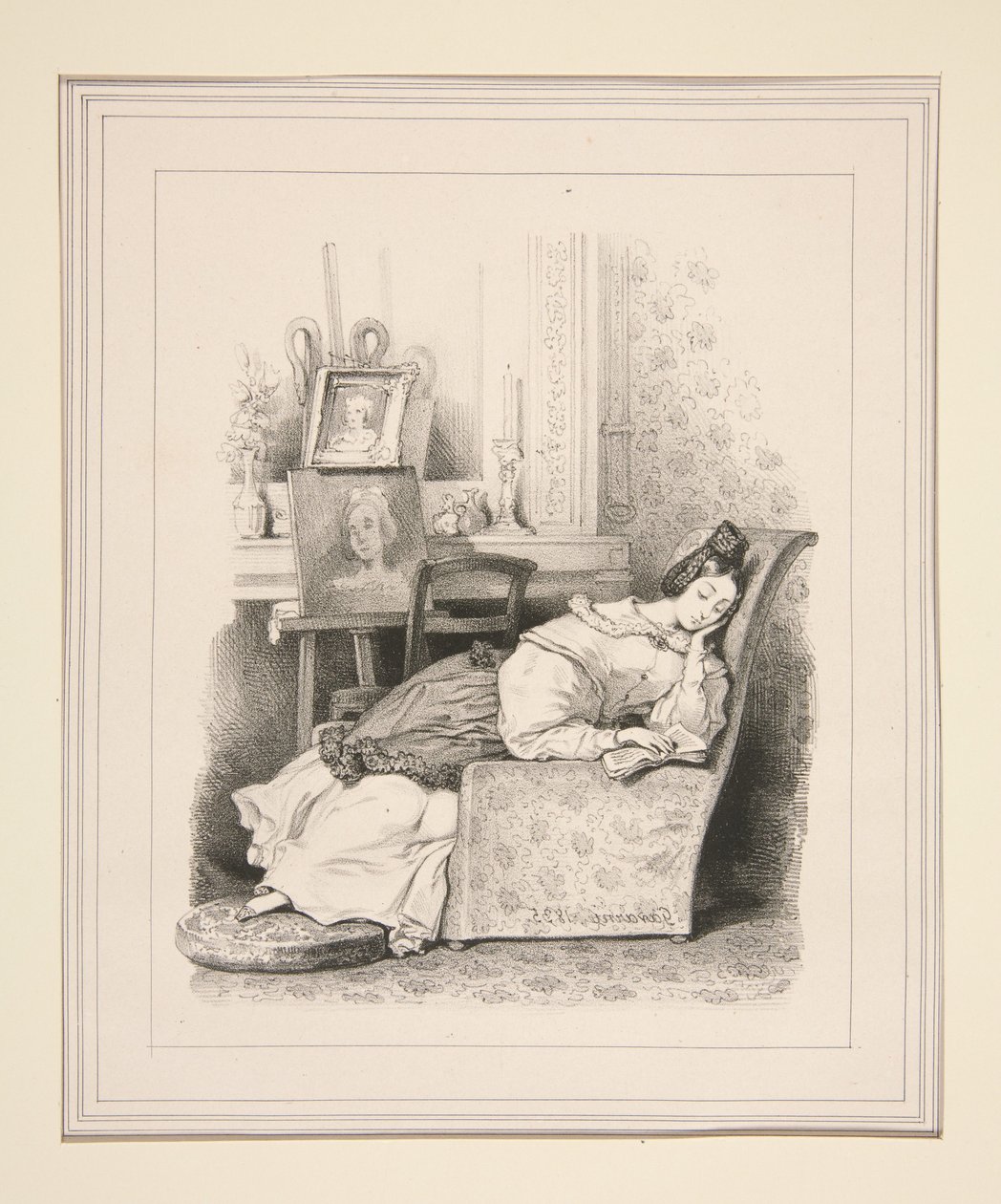 The Copy of the Portrait. by Paul Gavarni