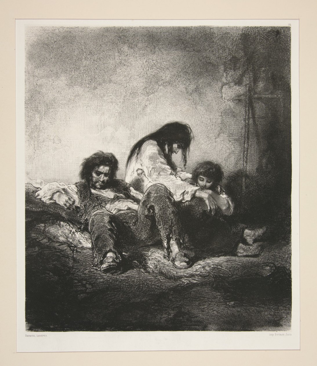 A Poor Family by Paul Gavarni