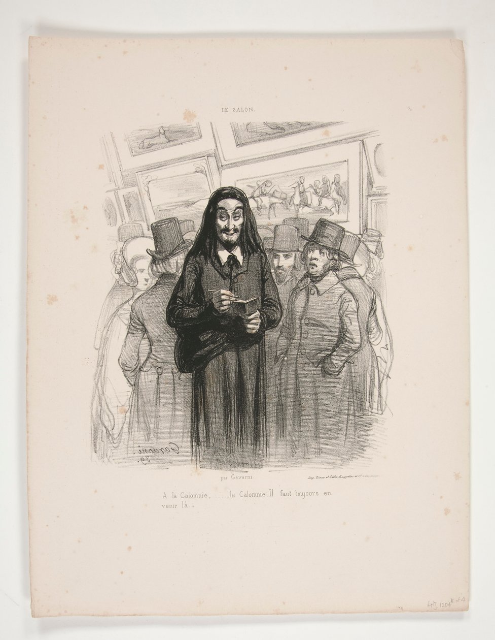 To Calumny by Paul Gavarni