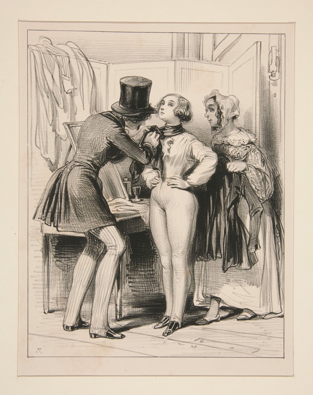 Alfred, my little Minette, hurry up! by Paul Gavarni