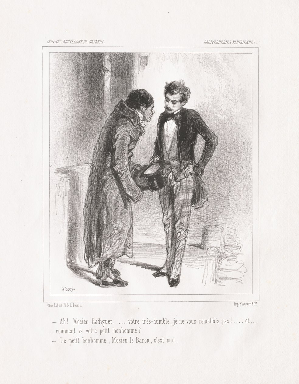 Baliverneries Parisiennes: Ah! Monsieur Radiguet by Paul Gavarni