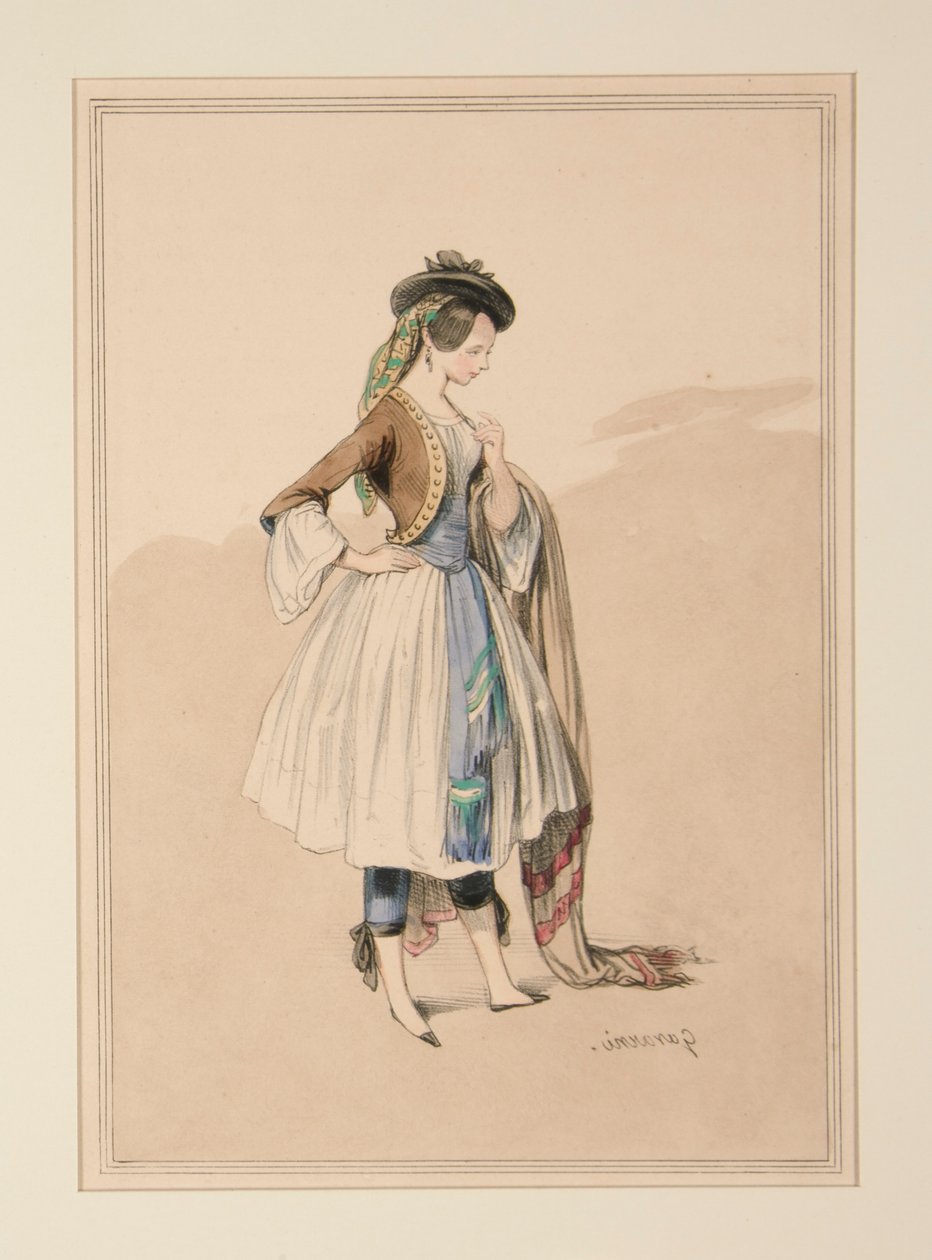 Costume by Gavarni, Executed by Moreau by Paul Gavarni