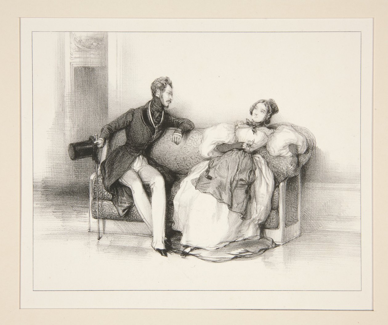 Conversation by Paul Gavarni