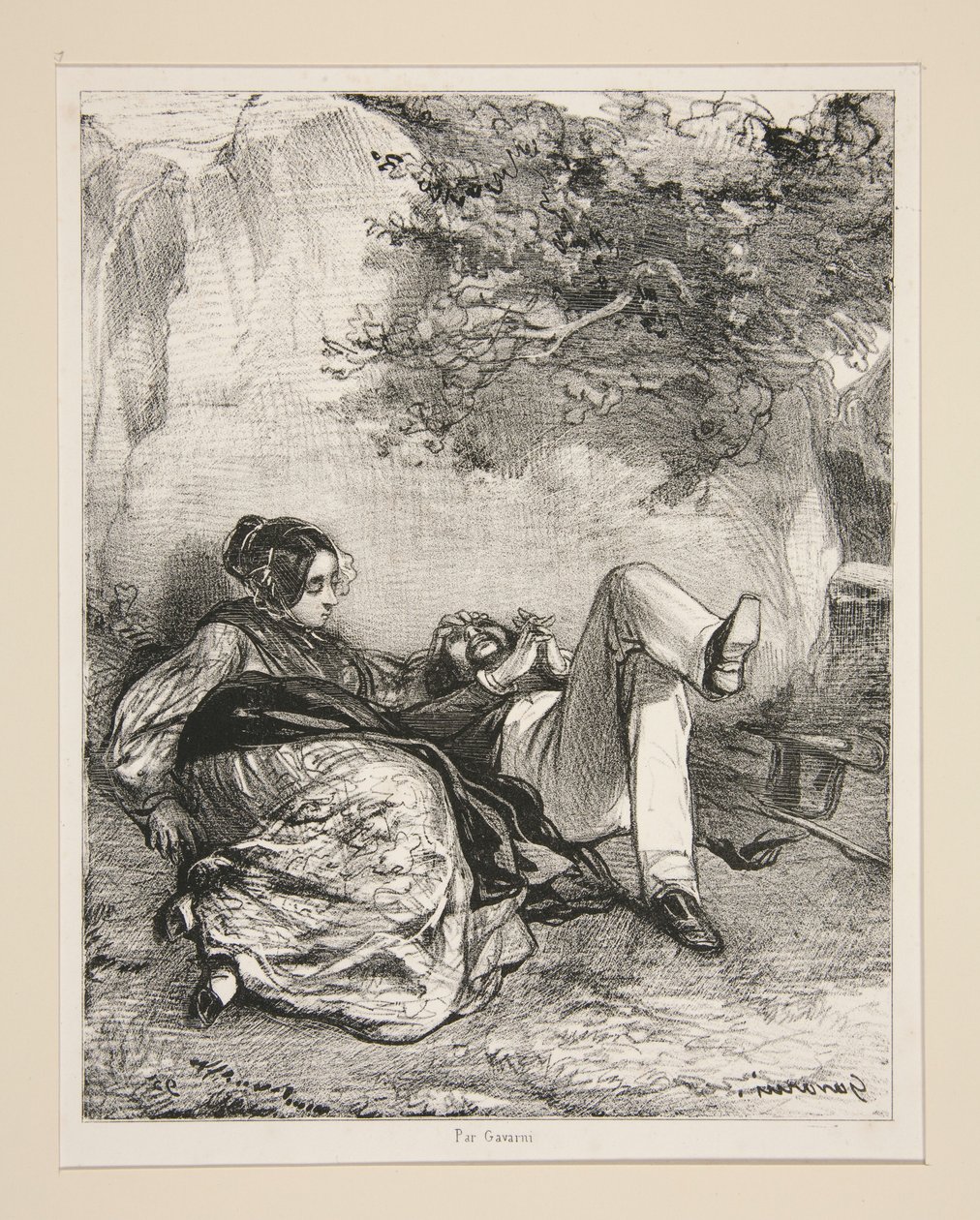 Dodophe and Titine by Paul Gavarni