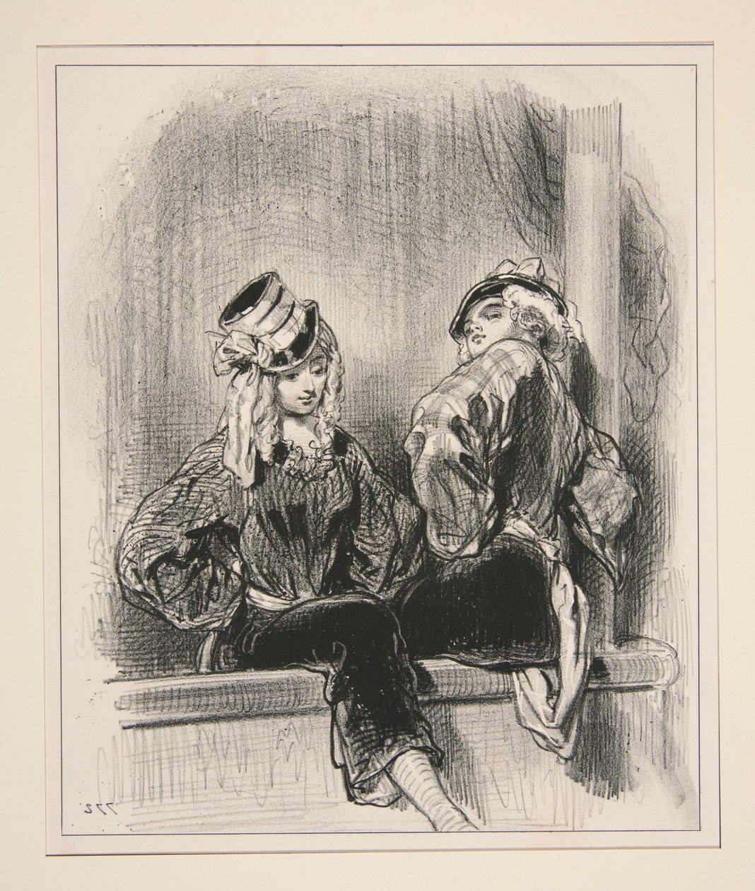 There you have it, Loupette, there you have some shopkeepers... by Paul Gavarni