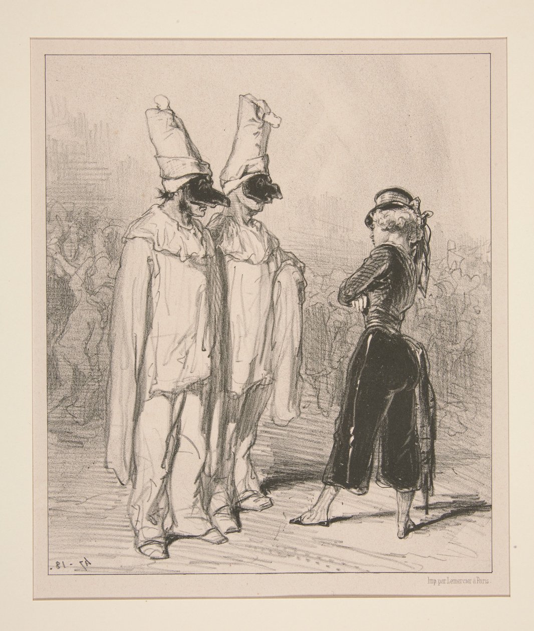 And Your Poor Women? Awful Beggars! by Paul Gavarni