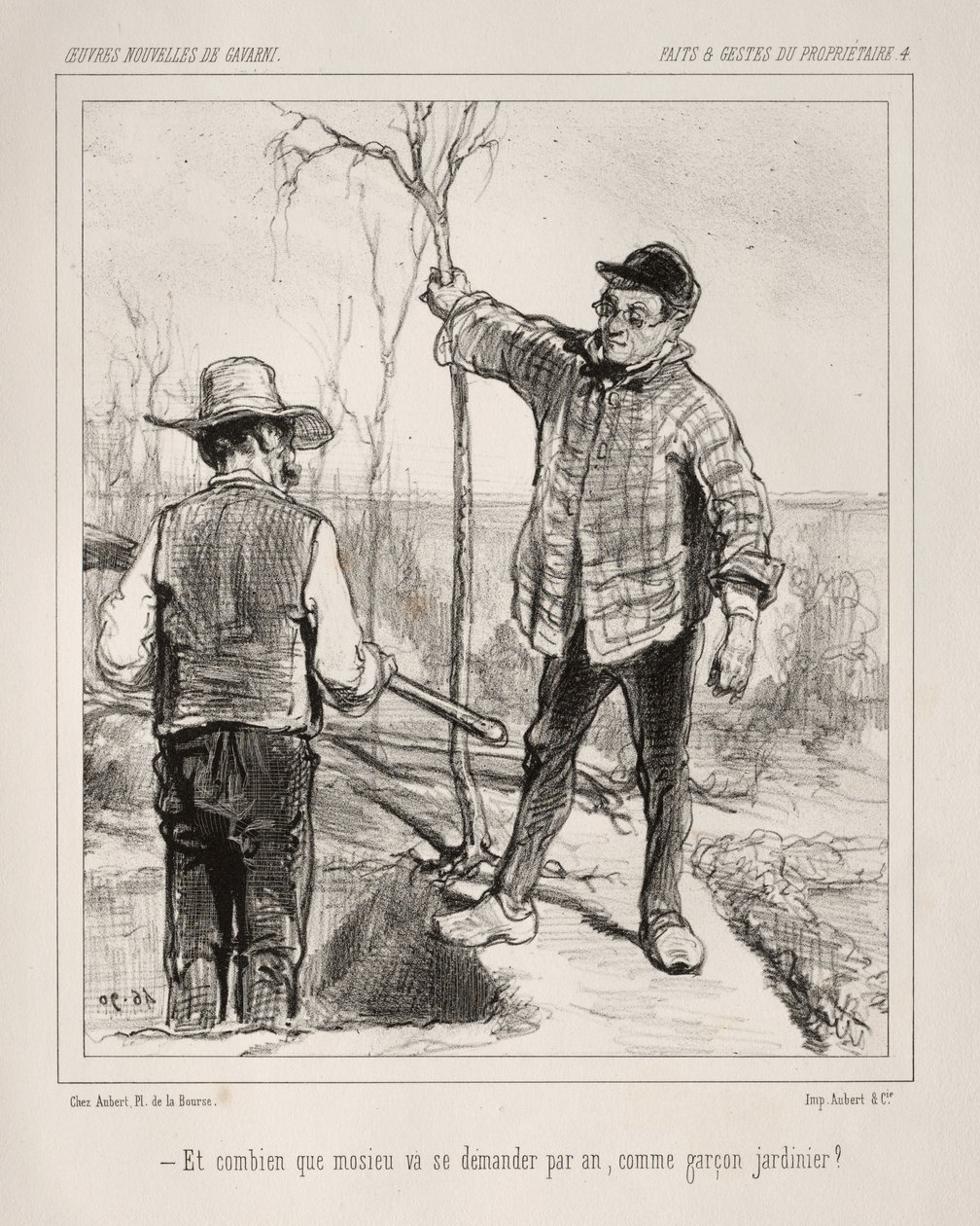 Faite et Gestes du Propriétaire by Paul Gavarni