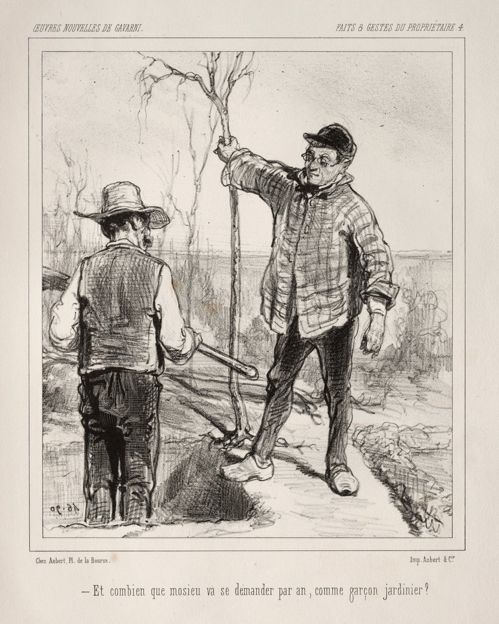 Faite et Gestes du Propriétaire by Paul Gavarni