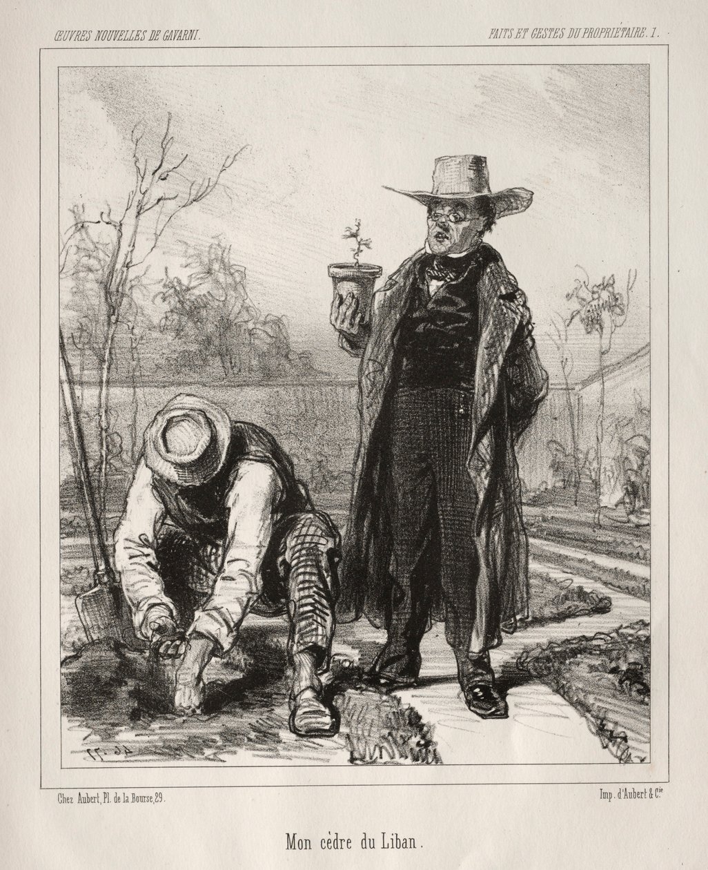 Faite et Gestes du Propriétaire by Paul Gavarni