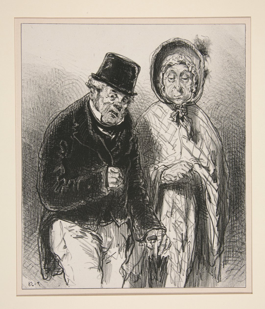 My late father and my late mother, that was the minuet... by Paul Gavarni