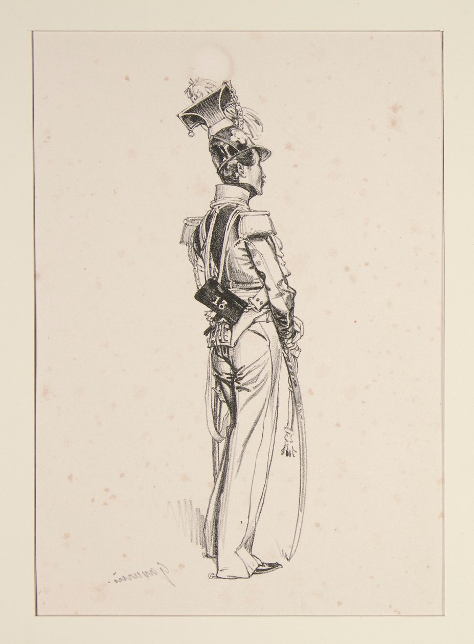 National Guard on Horseback by Paul Gavarni