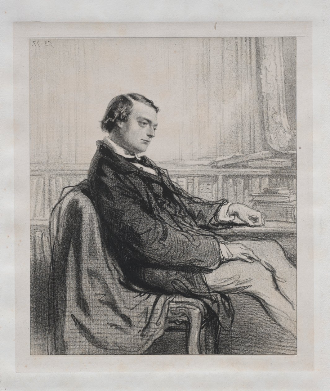 Gentlemen of the Press: Théodore de Banville by Paul Gavarni