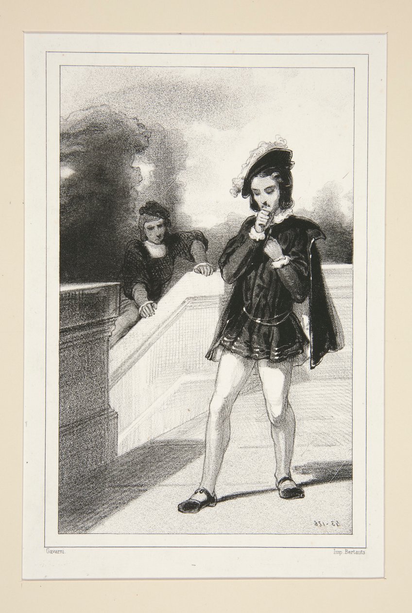 Henri de France et Castelnau. 1532. by Paul Gavarni