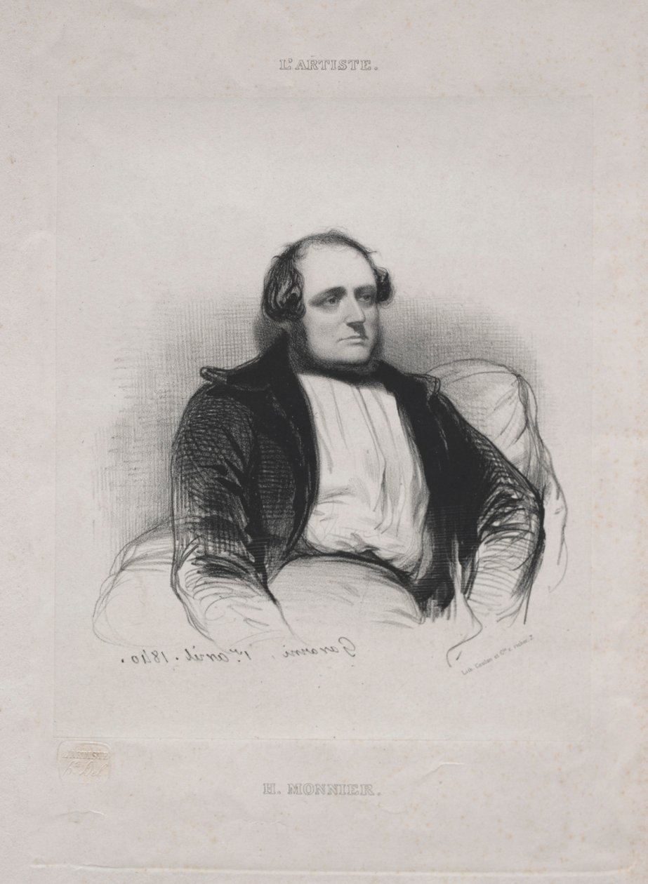 Henri Bonaventure Monnier by Paul Gavarni
