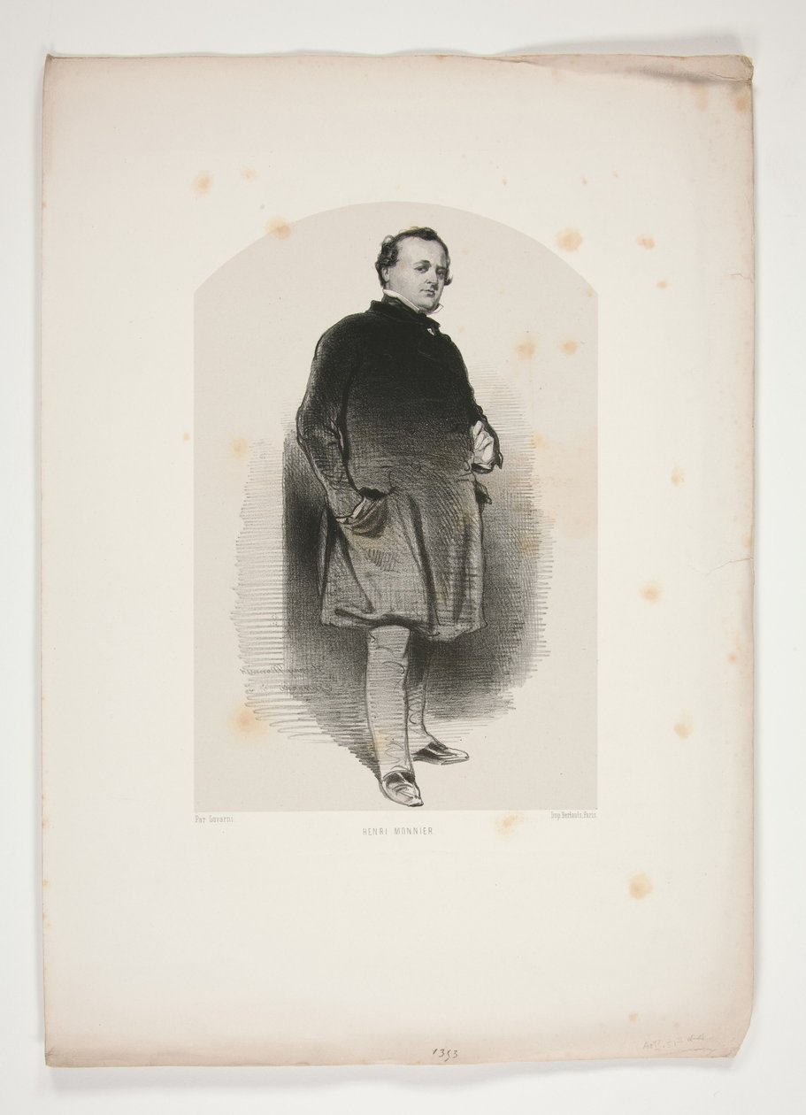 Henri Monnier by Paul Gavarni
