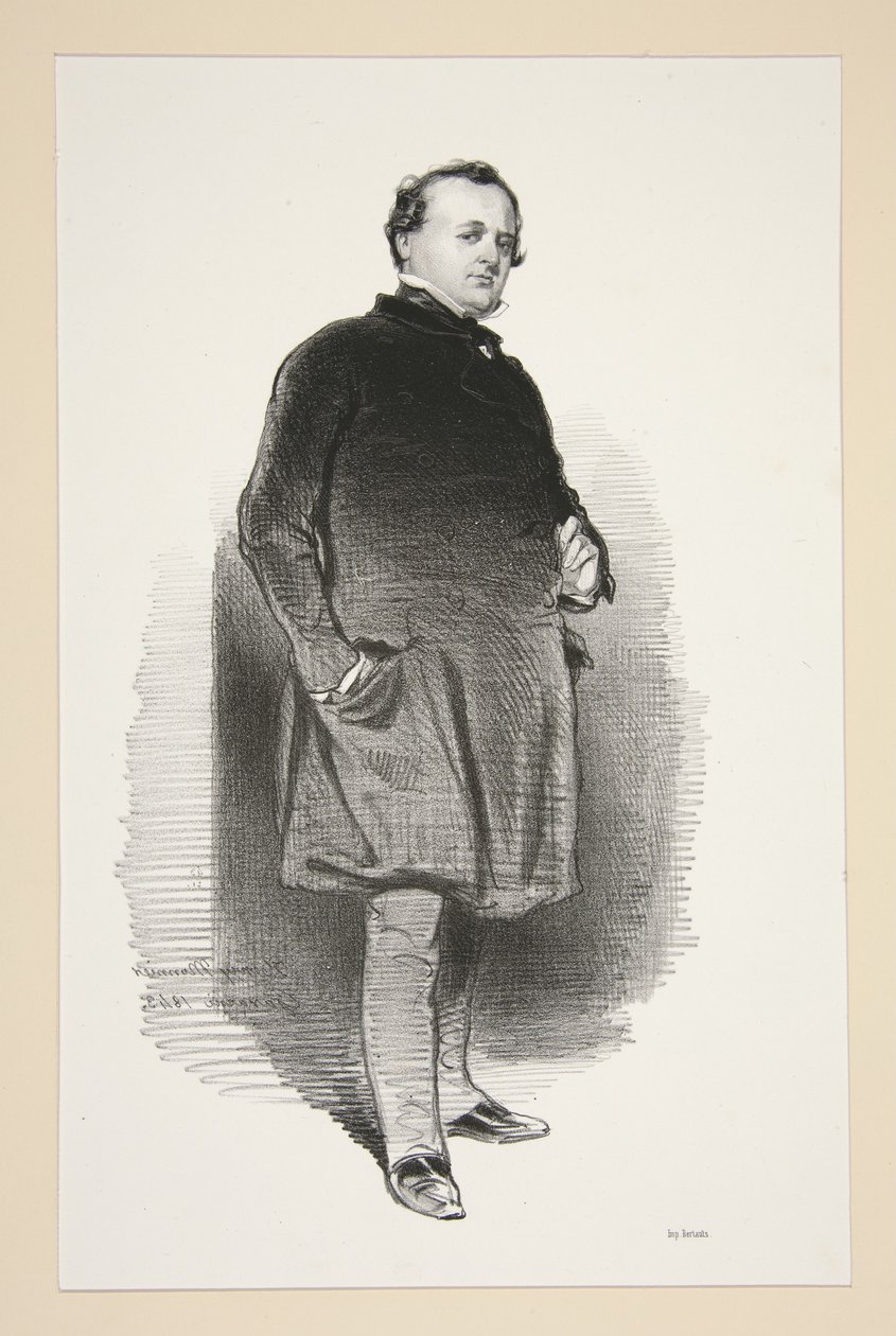 Henri Monnier by Paul Gavarni
