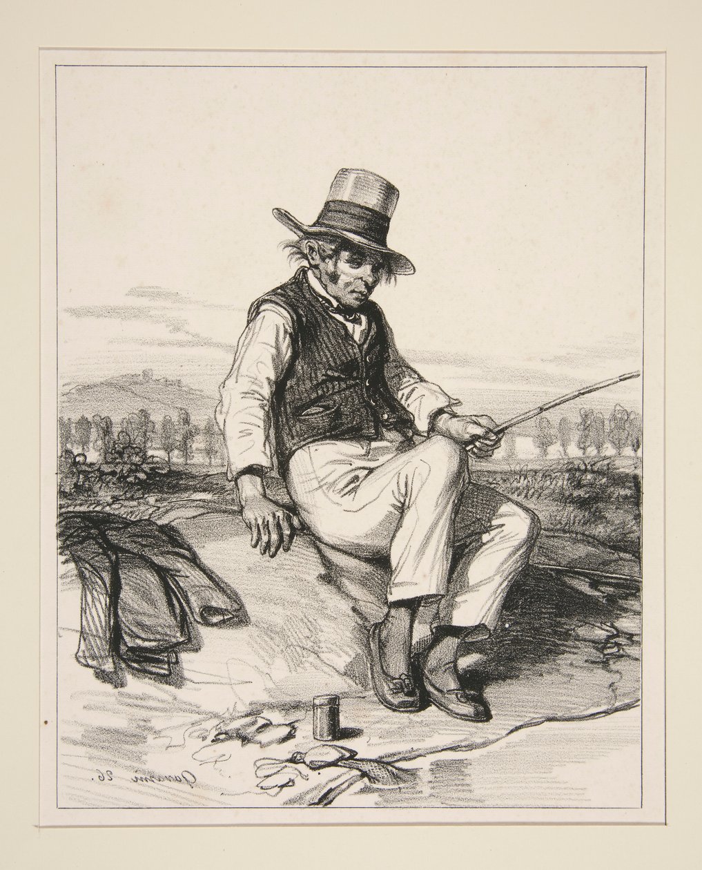 Jerome Sauvage (also known as Father Belenfant) by Paul Gavarni