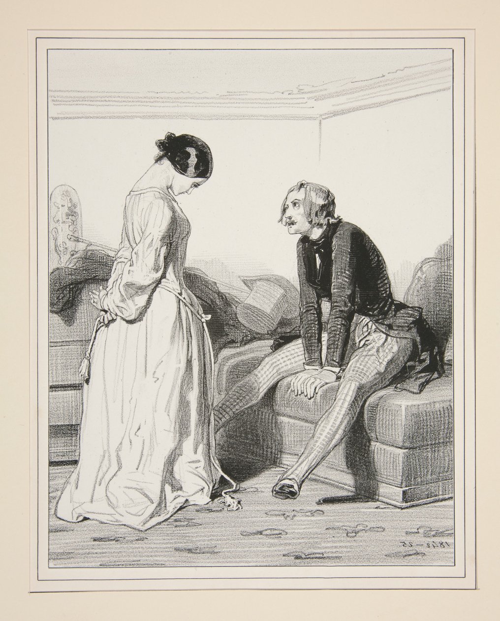 I have been very sad, you know! my good Henri, since I have not seen you... by Paul Gavarni