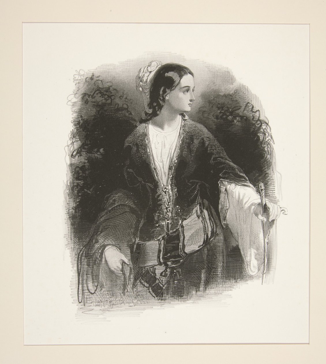 The Albanian Woman by Paul Gavarni