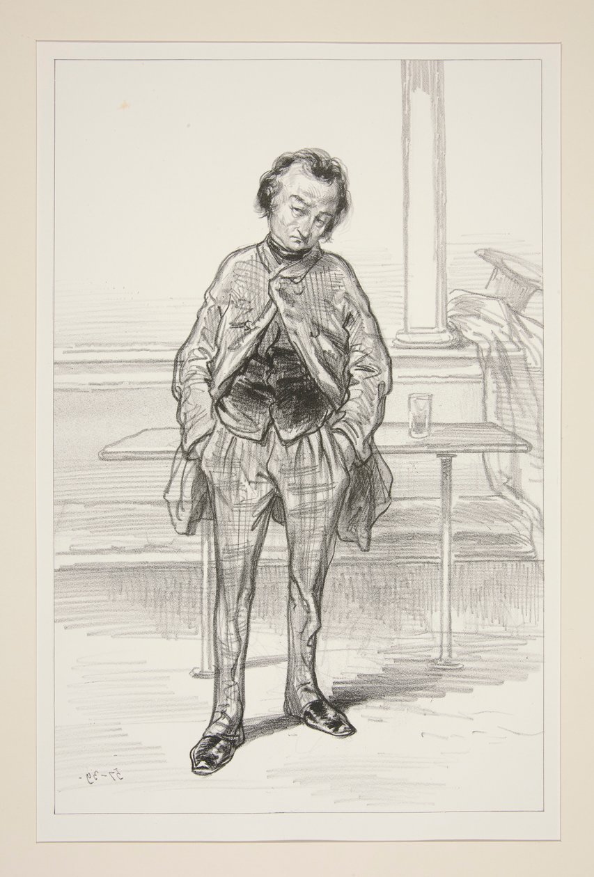 The Comedian, Comic and Often Melancholic by Paul Gavarni