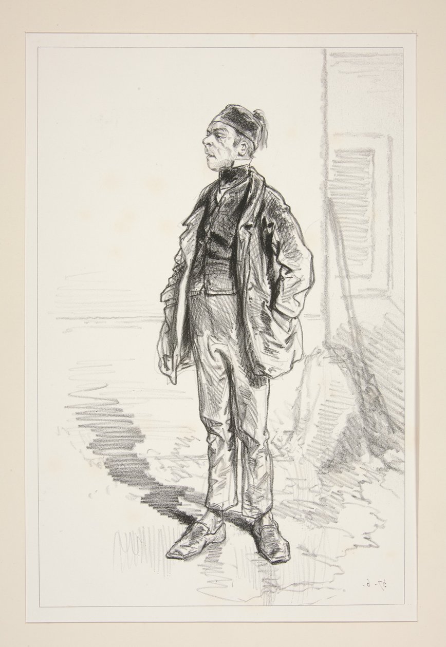 THE CONCIERGE. Has Long Been a Doorman. by Paul Gavarni