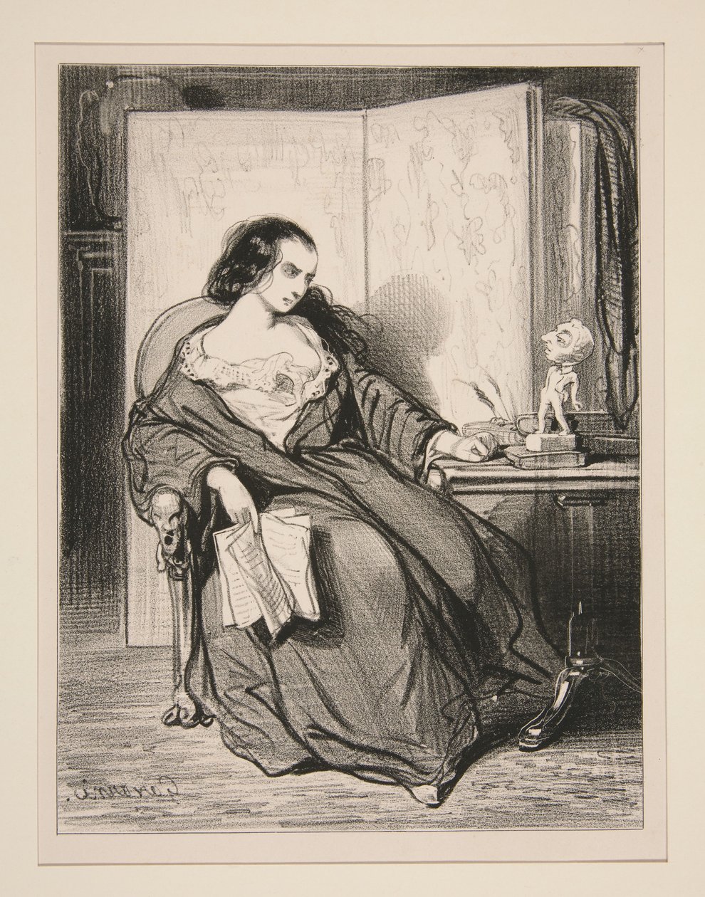 The Study by Paul Gavarni