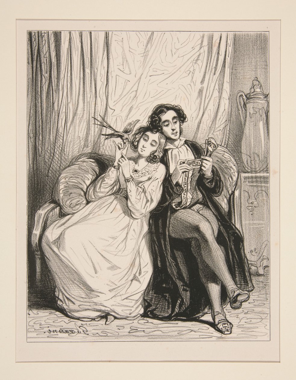 The Honeymoon by Paul Gavarni