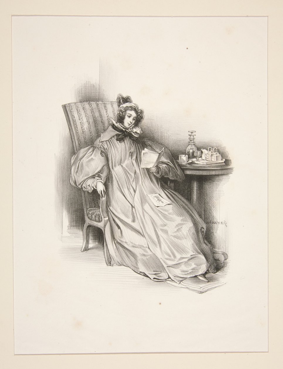 The Dressing Gown by Paul Gavarni