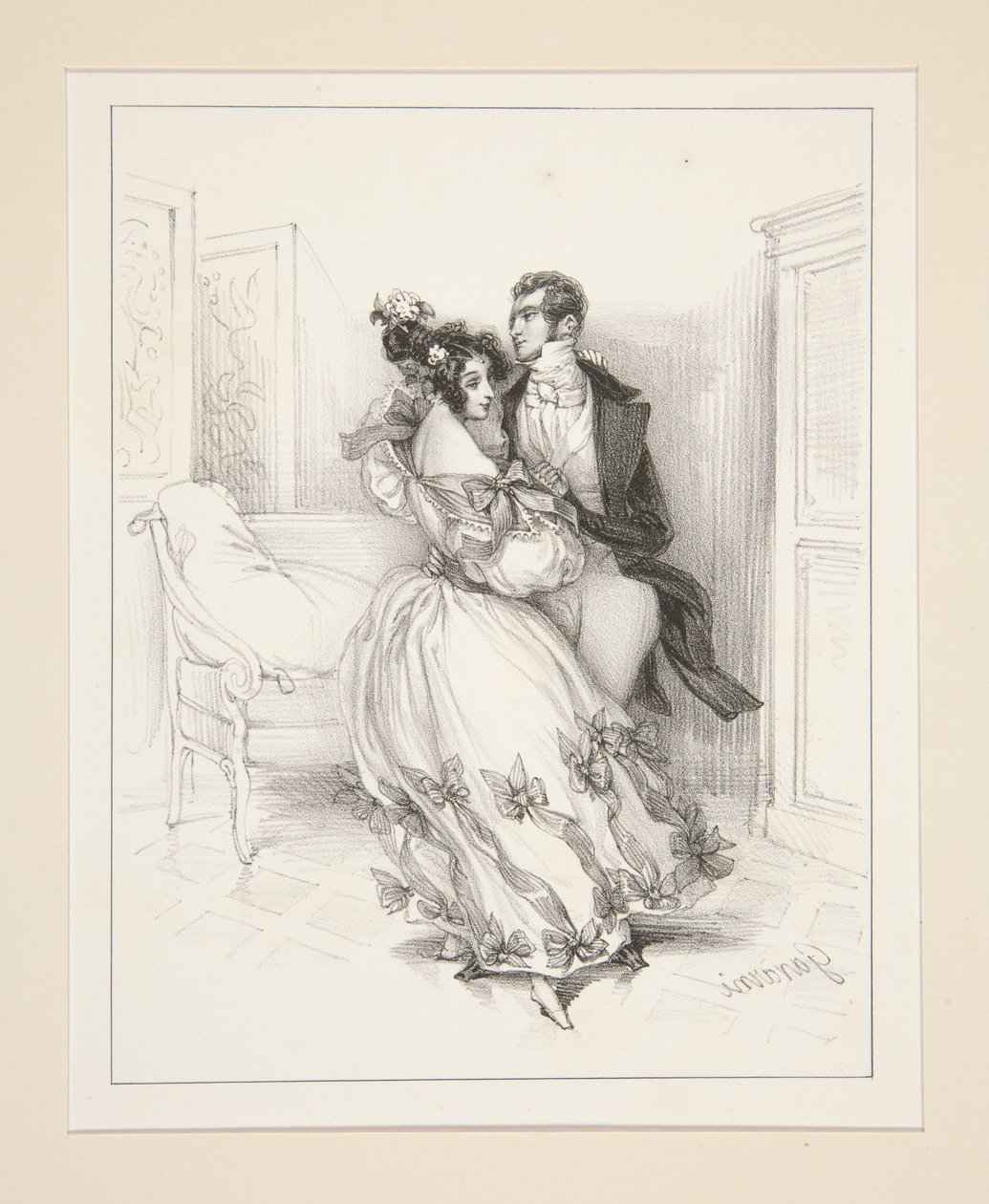 The Waltz by Paul Gavarni