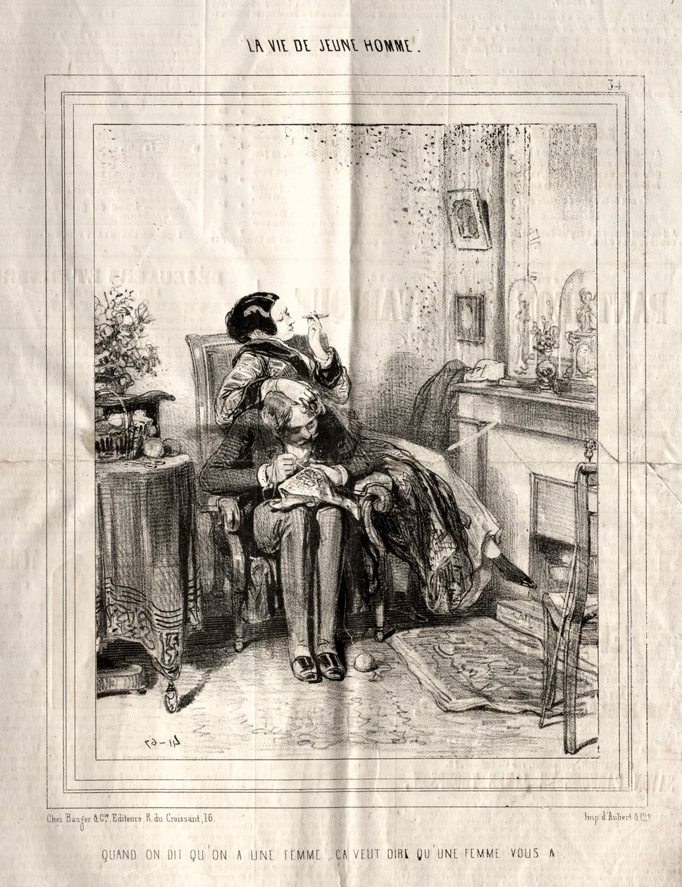 La Vie de Jeune Homme by Paul Gavarni