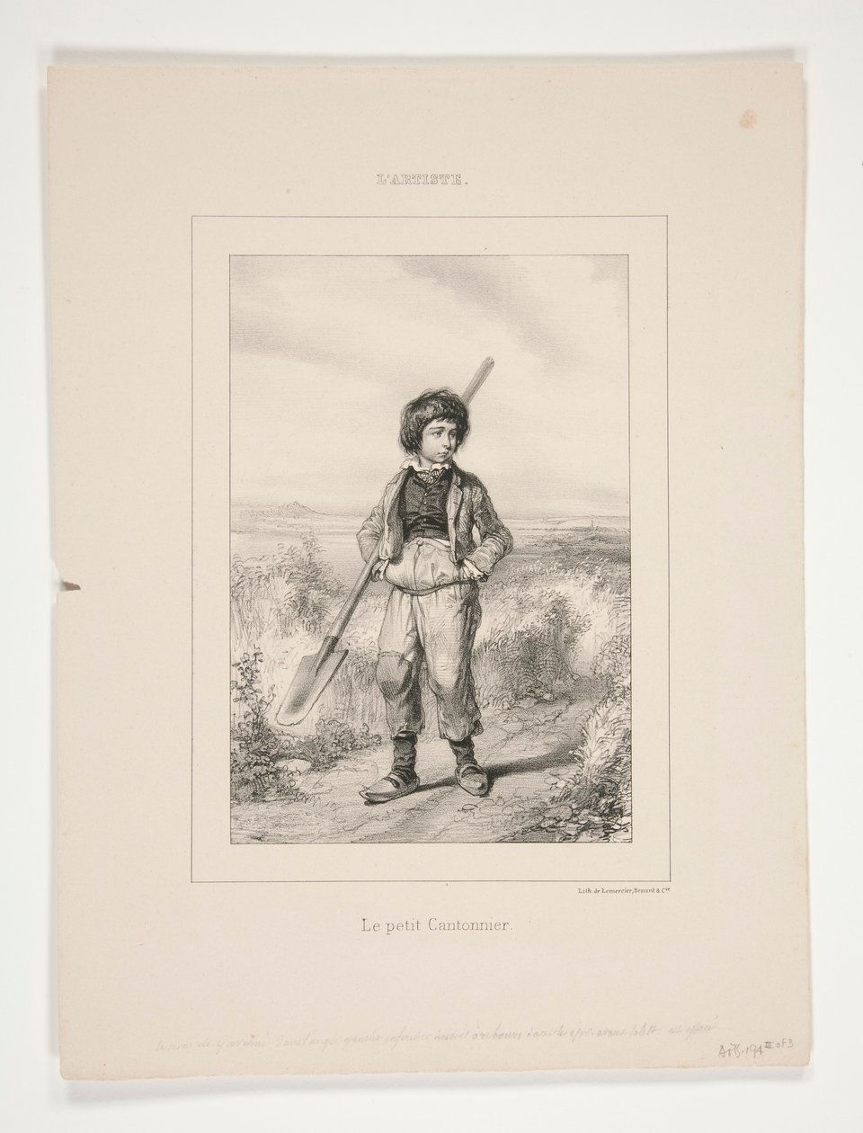 The Little Road Worker by Paul Gavarni