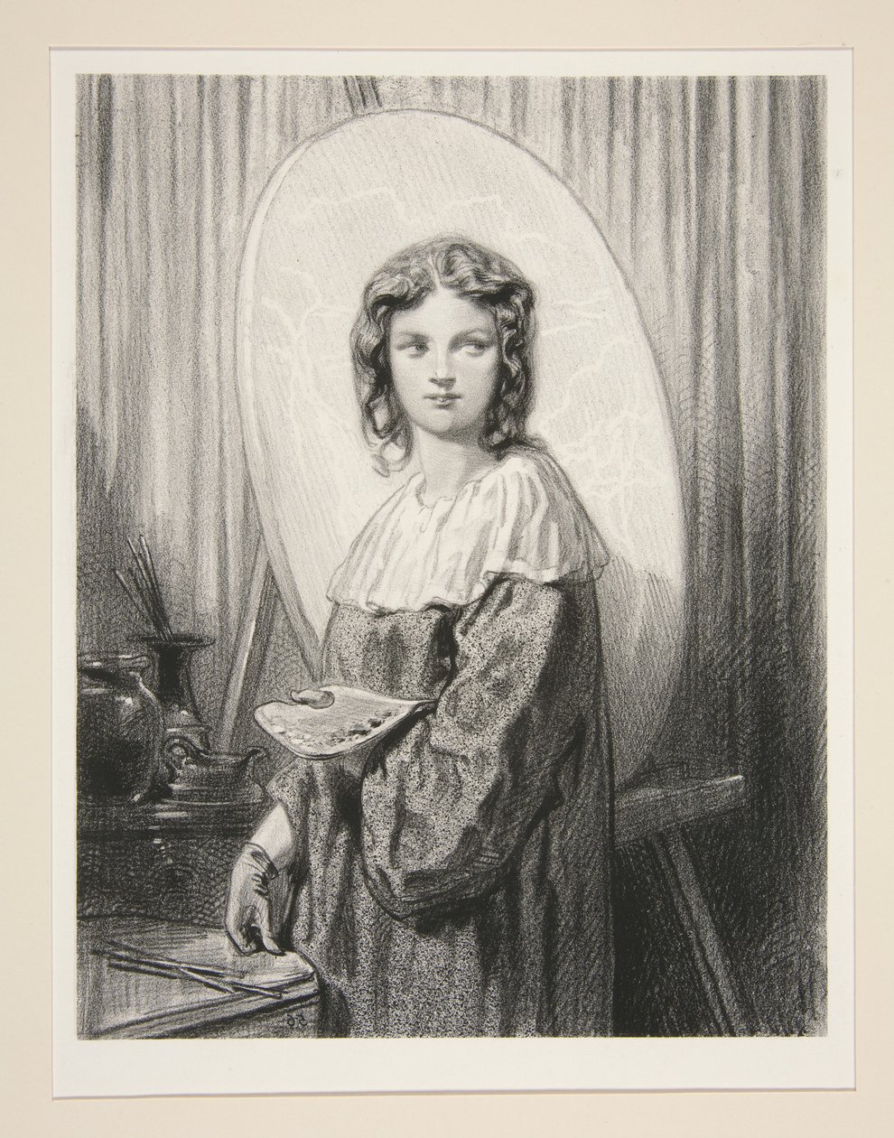 Les Femmes Artistes / Mistress Diana S... by Paul Gavarni